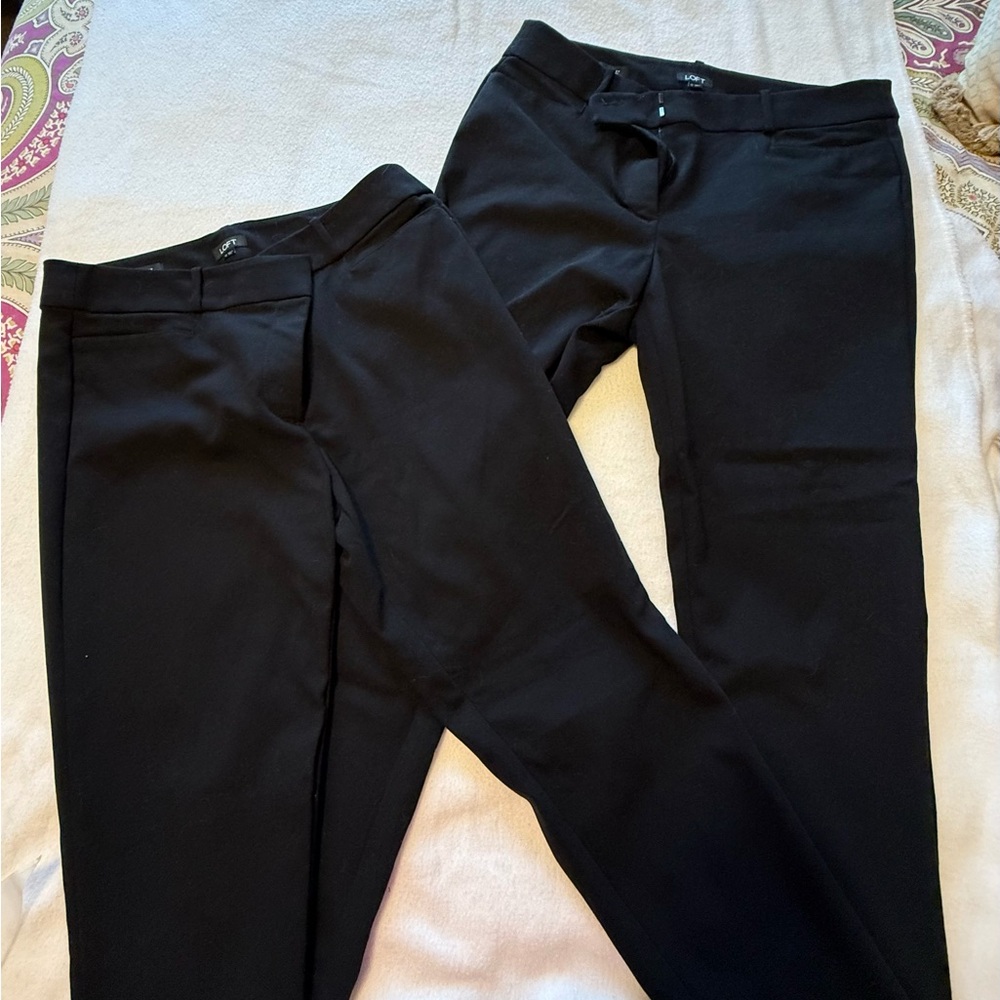 LOFT Classic Black Skinny Trousers - 1 pair left!